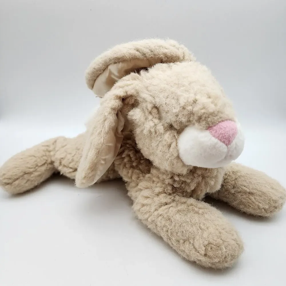 Vintage Aurora Beige Floppy Bunny Rabbit Stuffed Plush 12